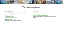 Tablet Screenshot of christadelphians.com